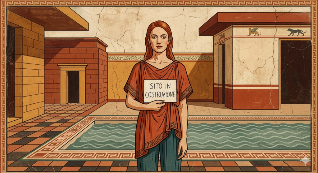 Sito in Costruzione - Illustrazione Stile Classico
